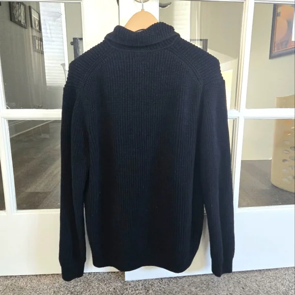 Brixton Black Sweater Jacquard Knit